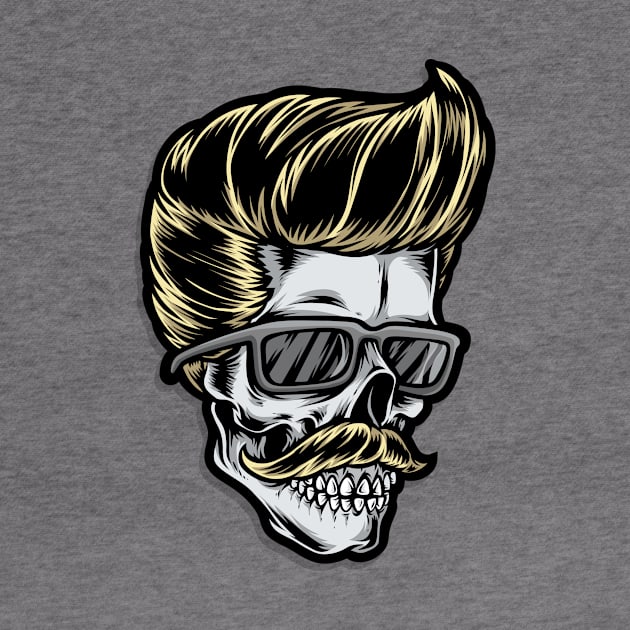 Rockabilly Skull II. by GermanStreetwear